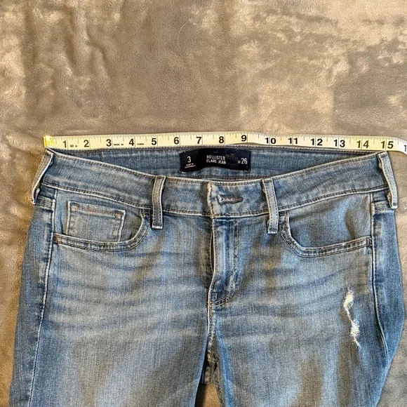 Hollister Light Blue Flare Jeans - Picture 3 of 8
